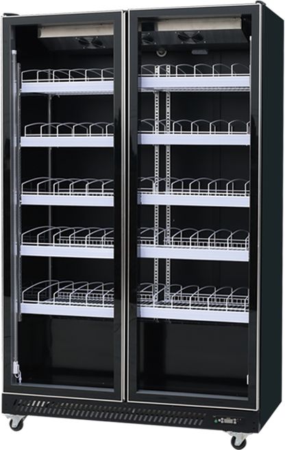 Double door wine freezer